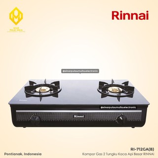 Jual Kompor Gas Rinnai Ri 712 Ga 712ga 2 Tungku Turbo Api Besar Shopee Indonesia
