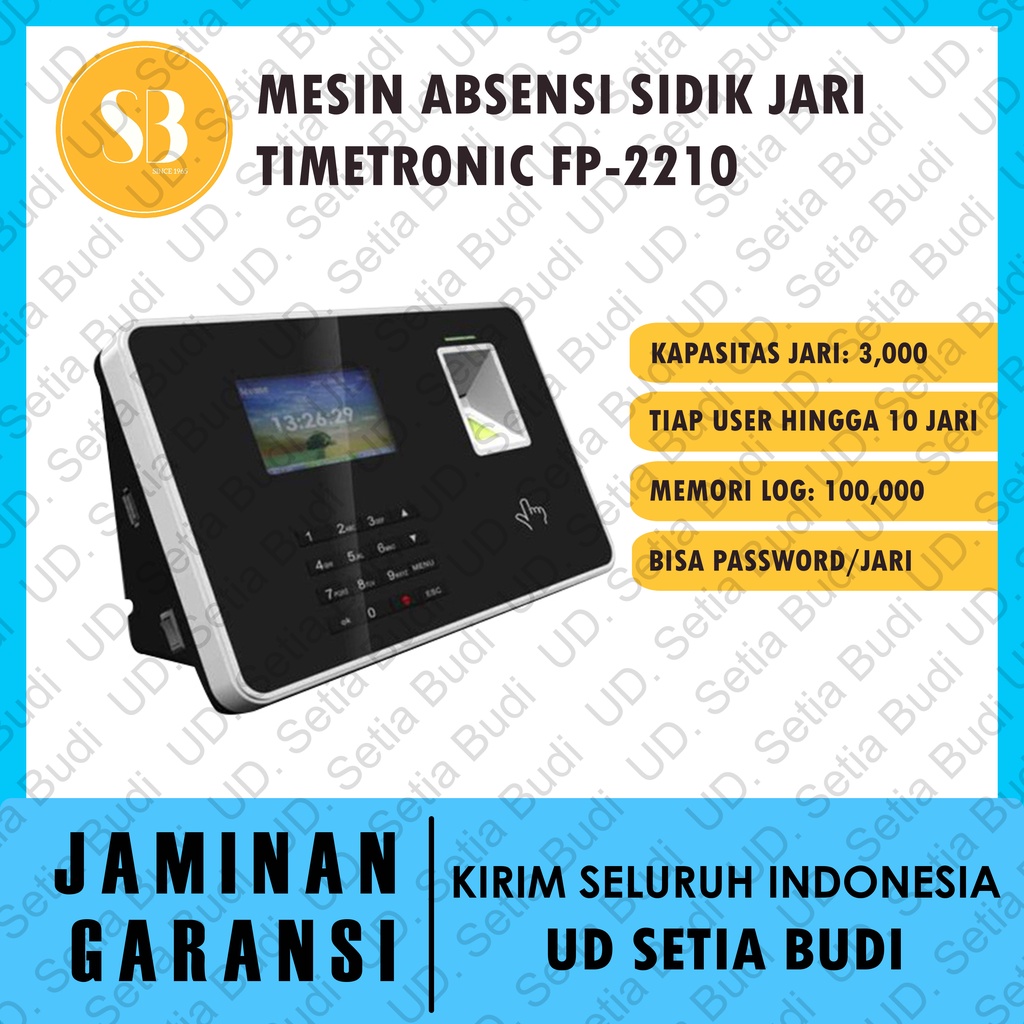 Mesin Absensi Biometrik Jari TimeTronic FP2210 FP-2210