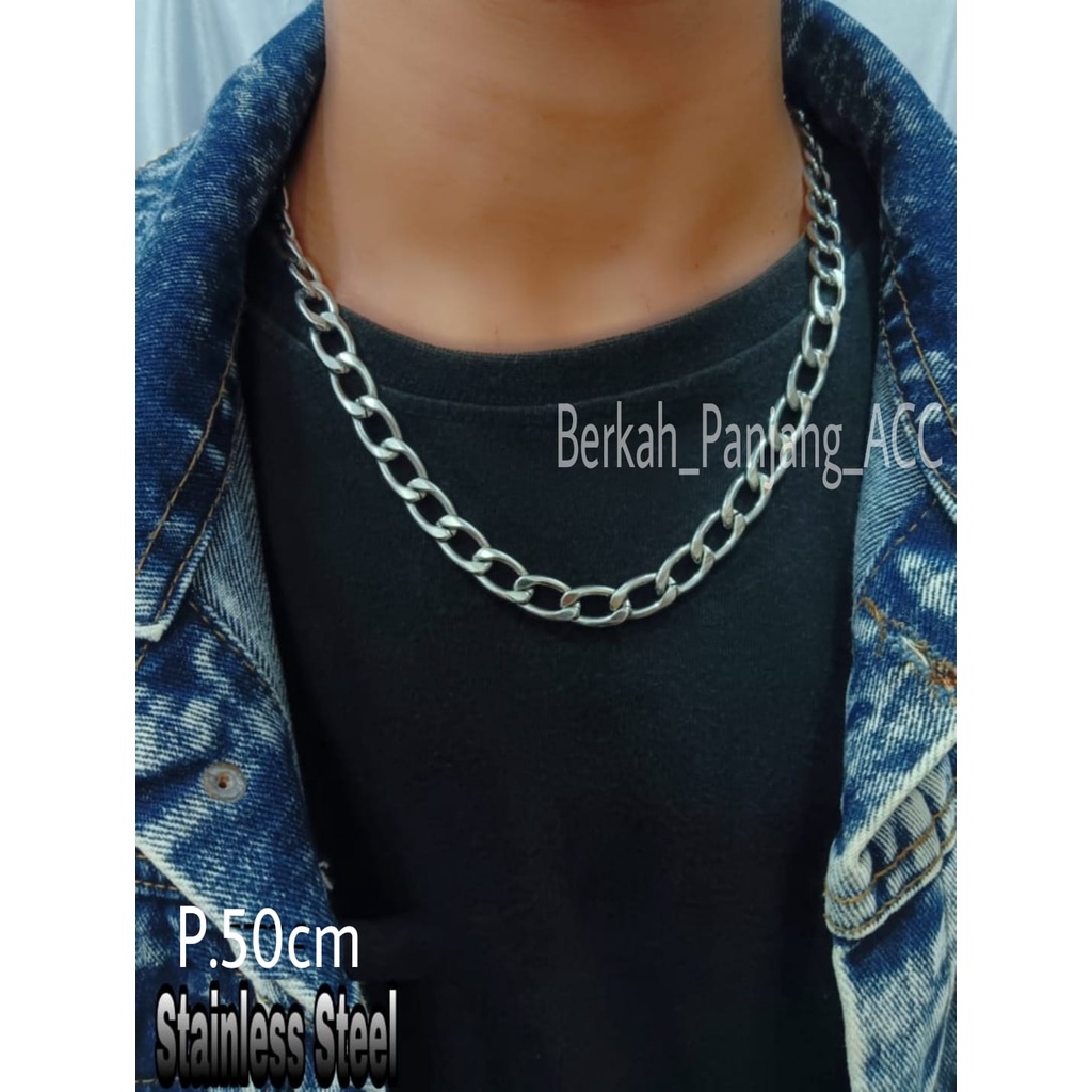 KALUNG COWO RANTAI KEREN KEKINIAN perhiasan super berkelas fashion korea anti karat dan anti luntur