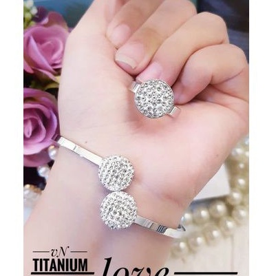 TiTanium set gelang cincin y92838