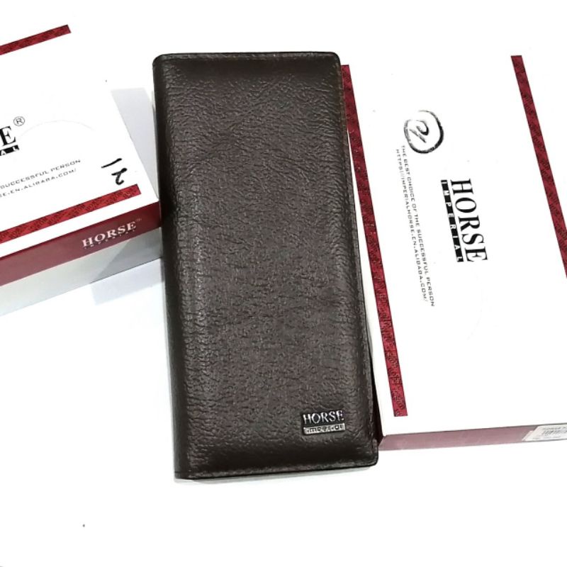 Dompet kulit panjang pria wanita/dompet Horse imperial/ dompet kulit panjang