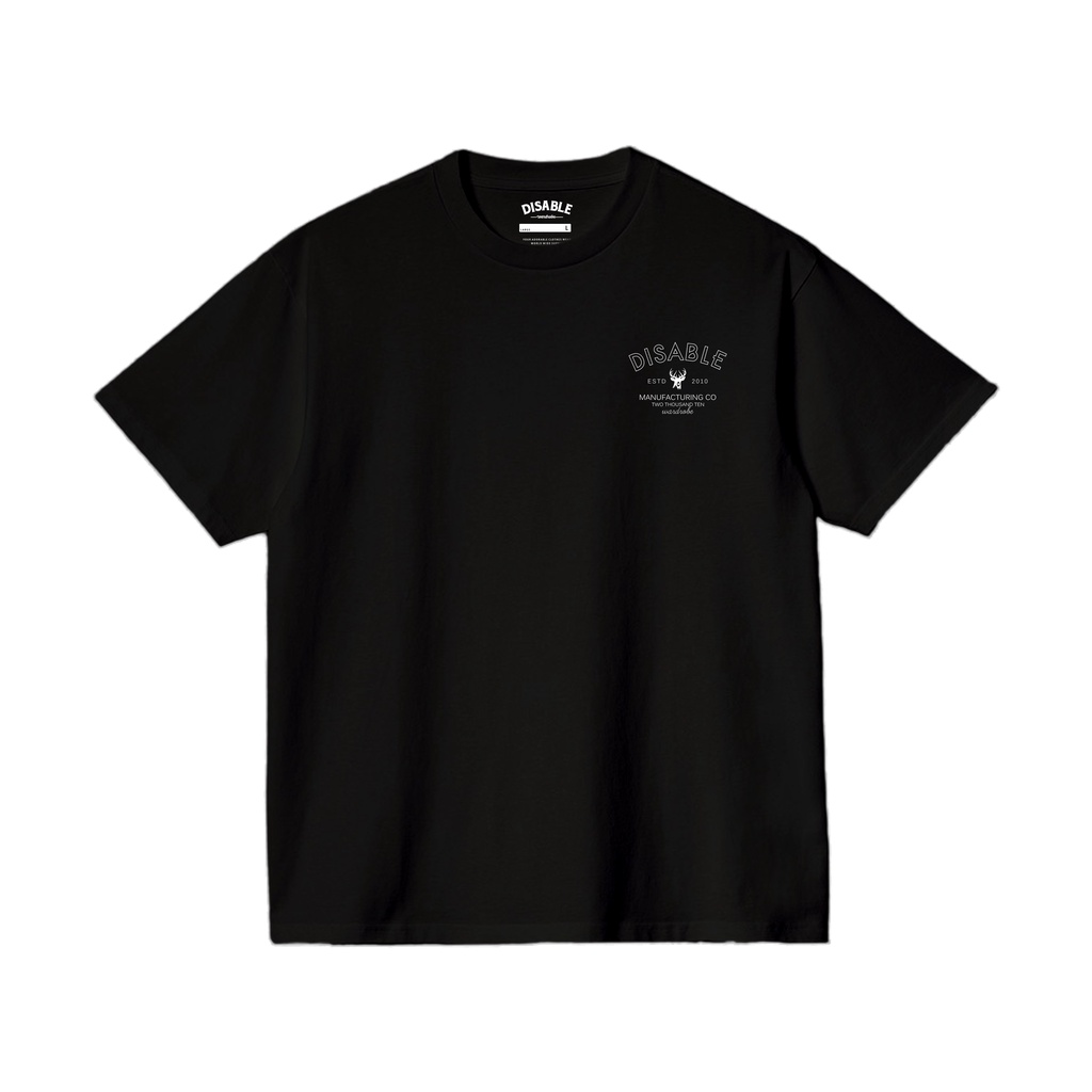 DISABLE T-Shirt | Kaos Black Hitam - MTD 607