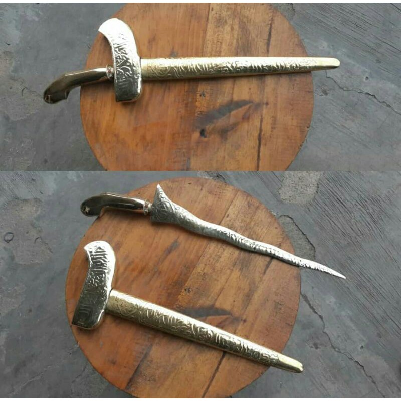 keris full kuningan lafazd