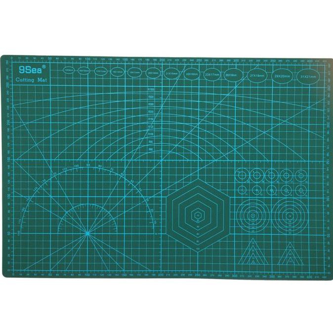 

[[BISA COD]] 9Sea Work Cutting Mat Pad A3 45 x 30cm - Green