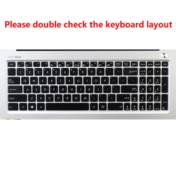 For 15.6 Inches ASUS E502NA Soft Ultra-thin Silicone Laptop Keyboard Cover Protector