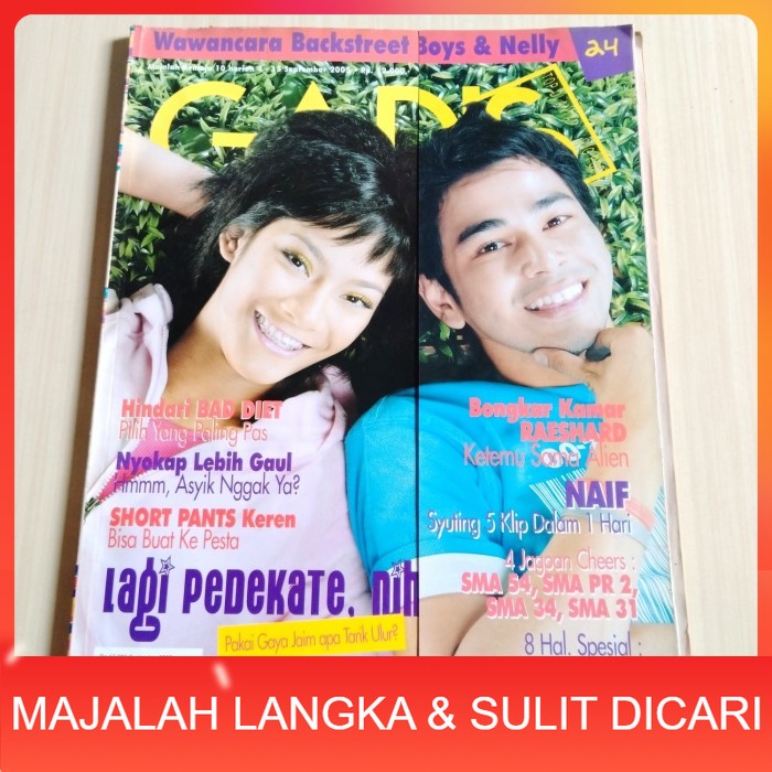Majalah GADIS No.24 Sep 2005 RAFFI AHMAD TARA BASRO (RARE ITEM) Langka