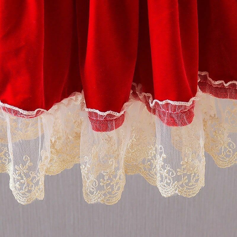DRESS ANAK BAYI LUXURI RENDA IMPORT, DRESS ANAK BAYI BLUDRU MIX FURING BRUKAT-4