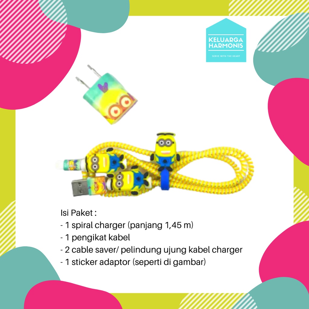 Pelindung Kabel Spiral 1 Paket Charger