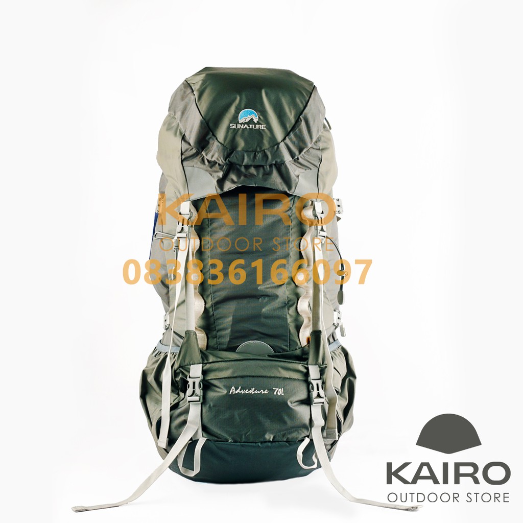 TAS GUNUNG / CARRIER SUNATURE ADVENTURE 70L ORIGINAL INCLUDE RAINCOVER