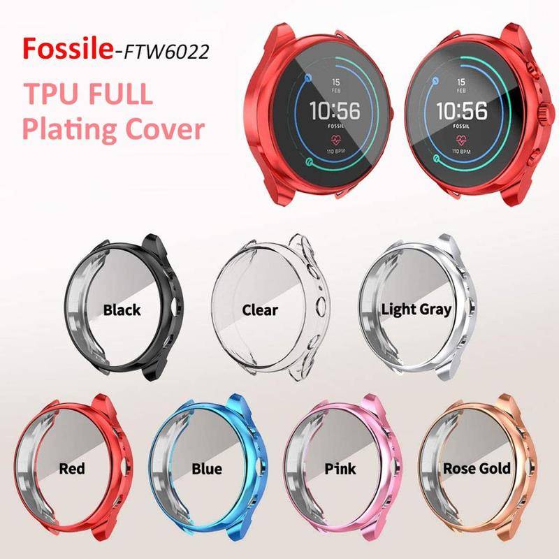 Casing Pelindung Bahan Tpu Untuk Smartwatch Fossil Ftw6022 41mm