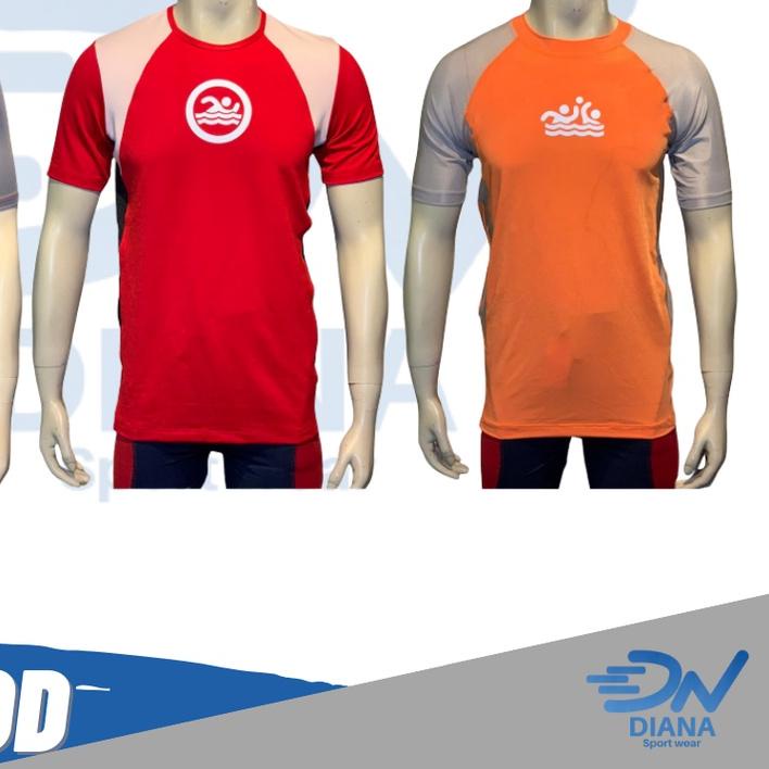 Atasan baju renang pria dewasa jumbo | baju renang pria lengan pendek | baju renang cowok | baju ren