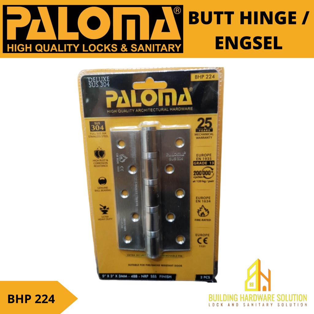 Engsel pintu rumah/ engsel sus 304/engsel 5 inch paloma/ BHP 224
