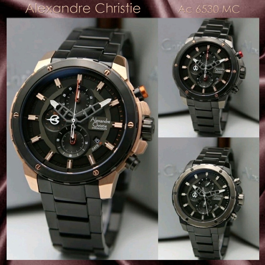 Alexandre Christie Ac 6530 Jam Tangan Pria Rante Original Garansi Resmi 1Tahun