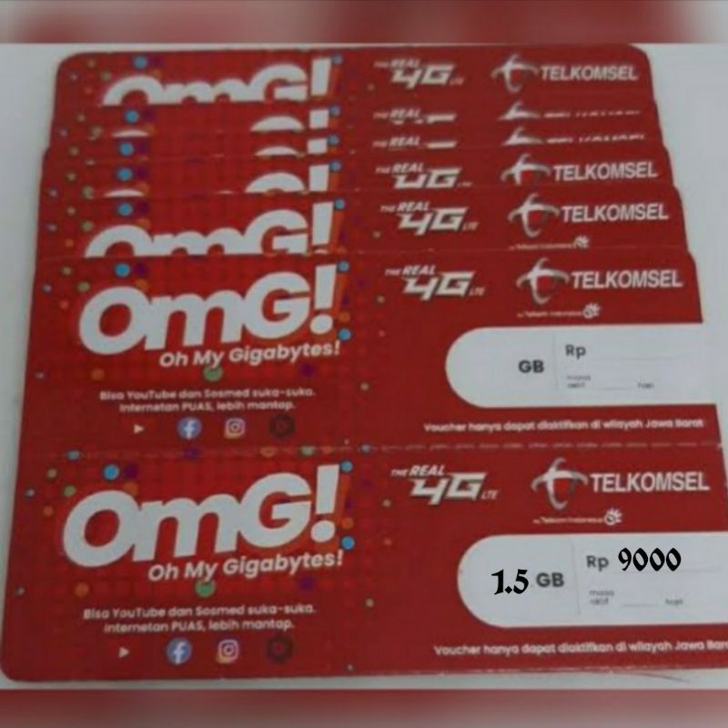 Voucher telkomsel murah 1.5 gb 3 hr