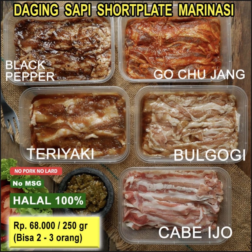 

Marinated US Beef Shortplate Siap Masak