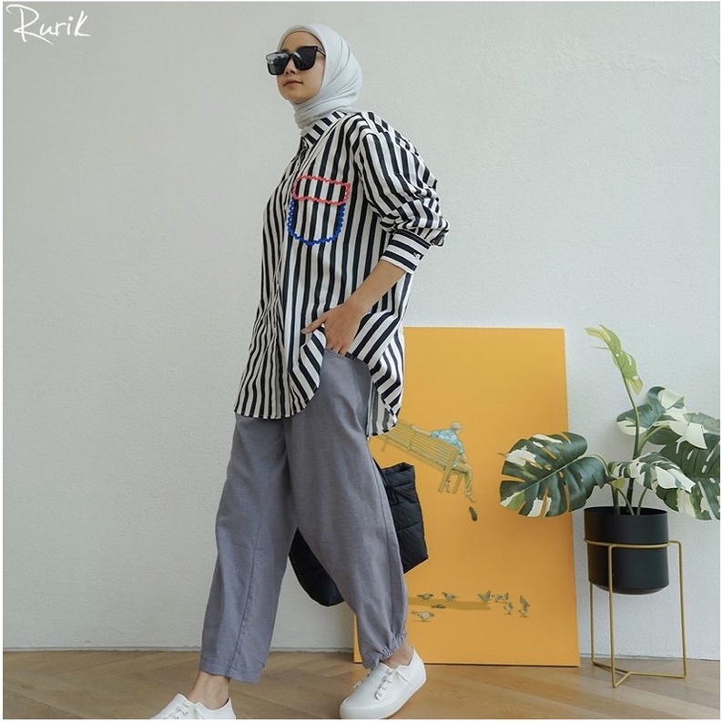 Rurik maee shirt black n purple