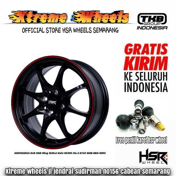 velg mobil brio yaris mobilio xenia calya dll velg hsr HIROSHIMA ring 15 gratis ongkir