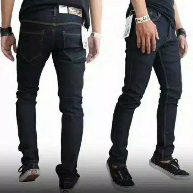 Celana Jeans Panjang Pria Slim Fit Garment Cowok Stretch Melar Murah 27-38 NR_Outfit Official COD