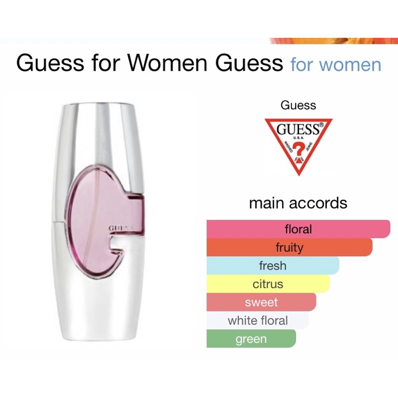 parfume original Guess Pink woman edp 75ml 2tipe