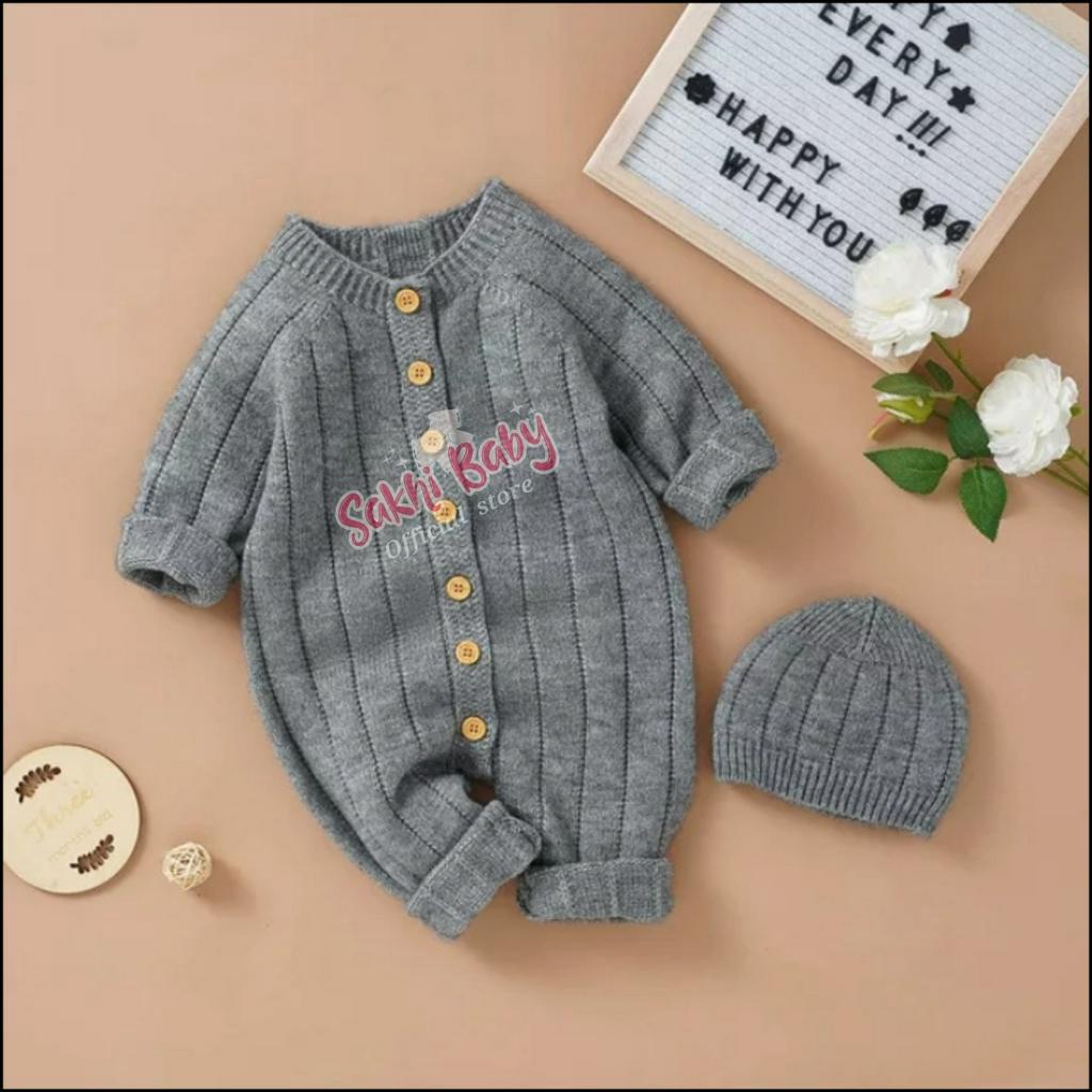 Sakhi Baby Baju Kodok Bayi Jumper Jumsuit Baru Lahir Newborn 0 6 9 Bulan