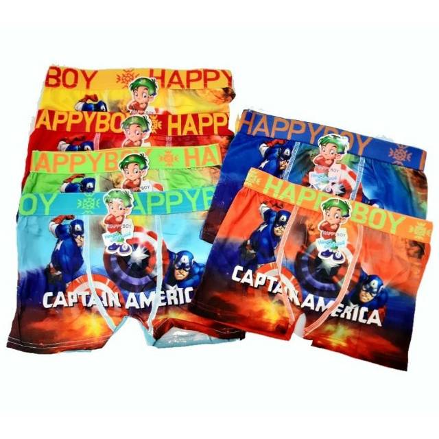 CELANA DALAM CD KANCUT BOXER BOKSER ANAK LAKI LAKI COWOK BAHAN ADEM HAPPY BOY MURAH