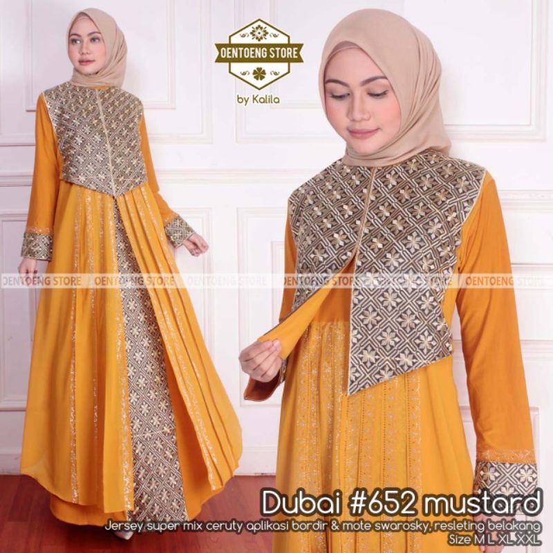 abaya 652 mustard