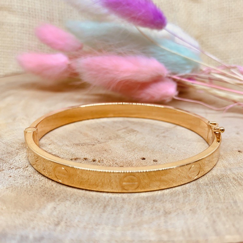 Gelang Cartier Emas Asli 6.520 gram, kadar 375