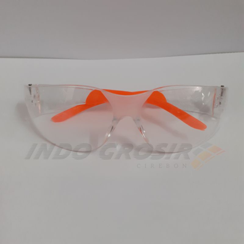 Kacamata Las Safety Glasses Welding Bening Kaca Mata Clear Putih Flexible