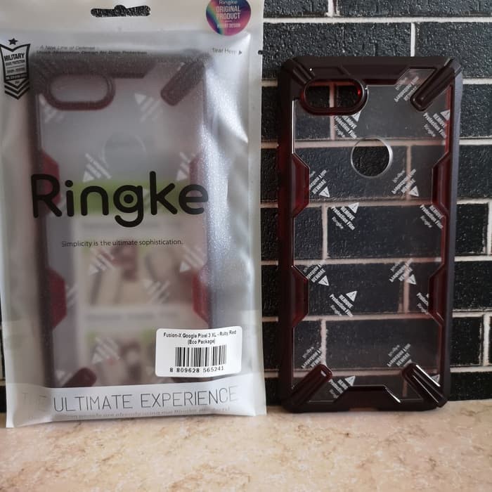 Ringke Fusion X Casing For Google Pixel 3 XL Ruby Red