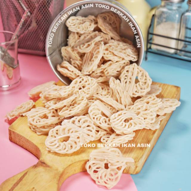 

Krupuk Ikan Mie Putih 500gr / Kerupuk Ikan Tenggiri