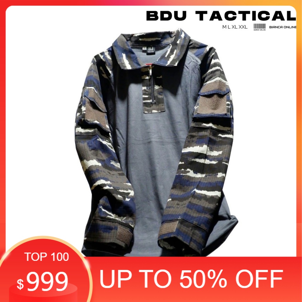 Kaos Tactical BDU KRI Tactical Lengan Panjang Loreng KRI