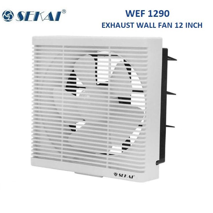 Sekai Exhaust Fan 12 Inch 30cm WEF-1290 WEF 1290 Hexos Ventilasi Ventilating Wallfan Wall Fan Kipas Angin Sedot