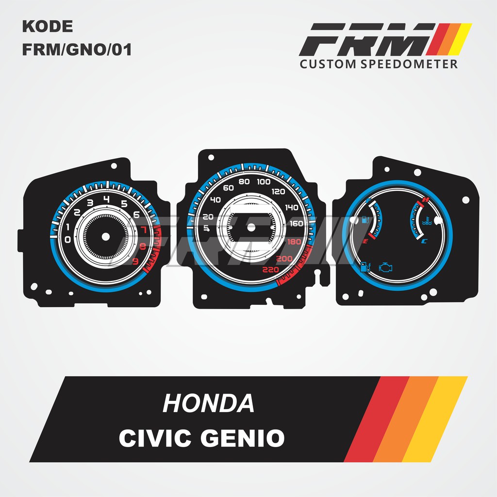 Bisa COD Custom Panel Speedometer Honda Civic Genio