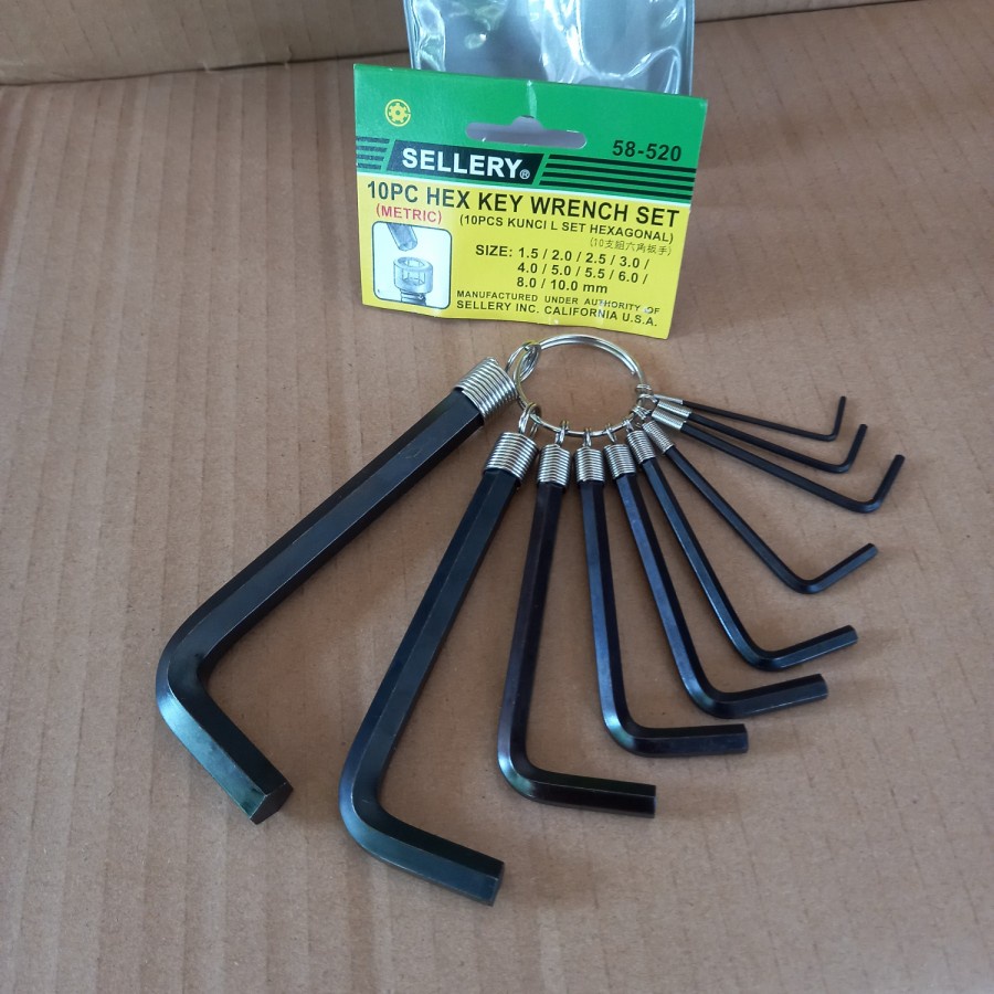 Kunci L Set Sellery Pendek