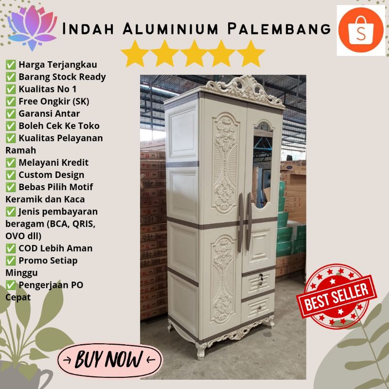 LEMARI PAKAIAN 2 PINTU CLASSIC OLYMPLAST MURAH (FREE ONGKIR) PALEMBANG