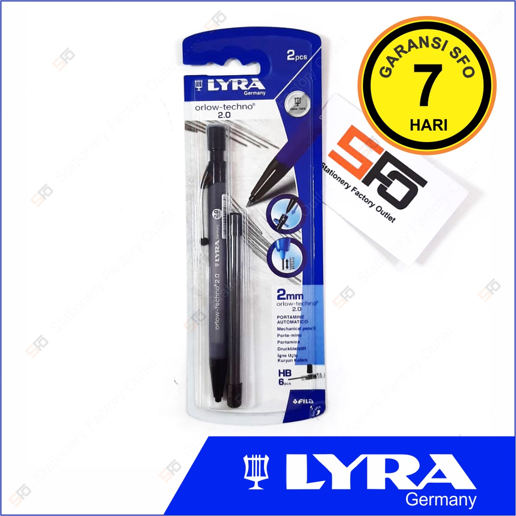 

Pensil Mekanik Lyra 2.0 mm + Refill