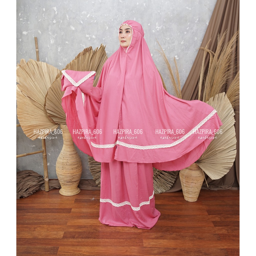 MUKENA DEWASA TRAVELING RAYON RENDA JUMBO