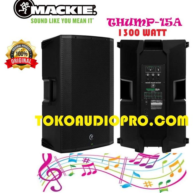 PRODUK- MACKIE THUMP 15A 1300W 15" POWERED SPEAKER AKTIF .