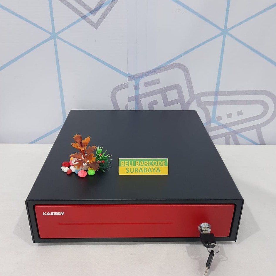 LACI UANG KASIR / CASH DRAWER KASSEN MK330 (RJ11) 4STRIP RED