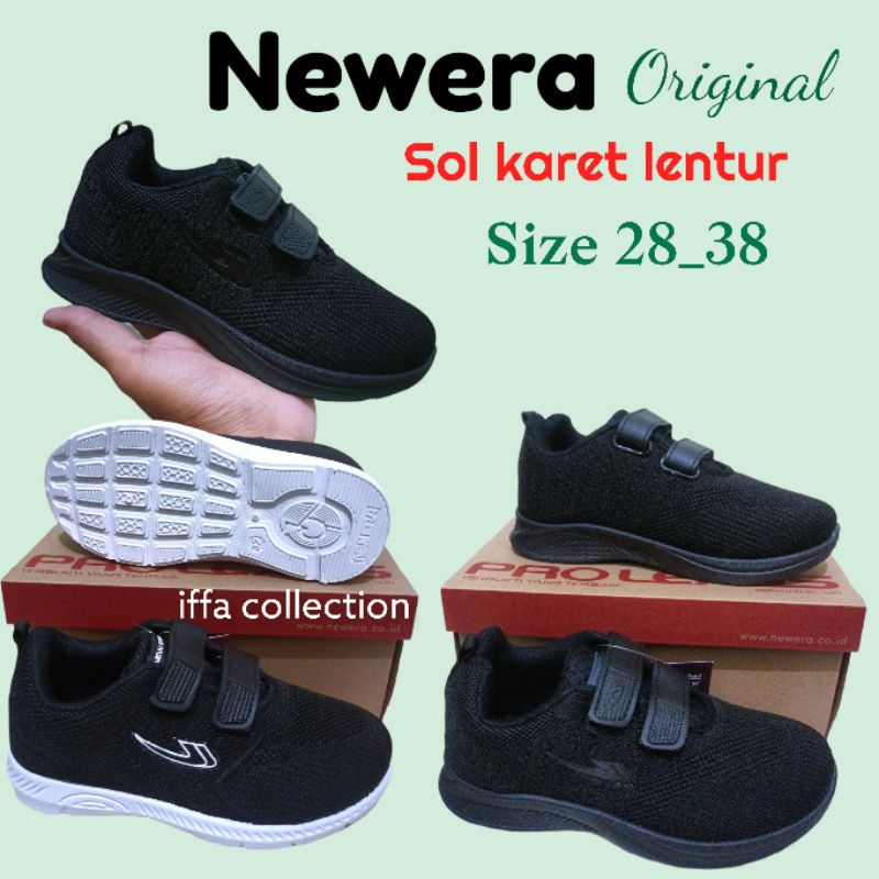 sepatu sekolah newera original redy perekat