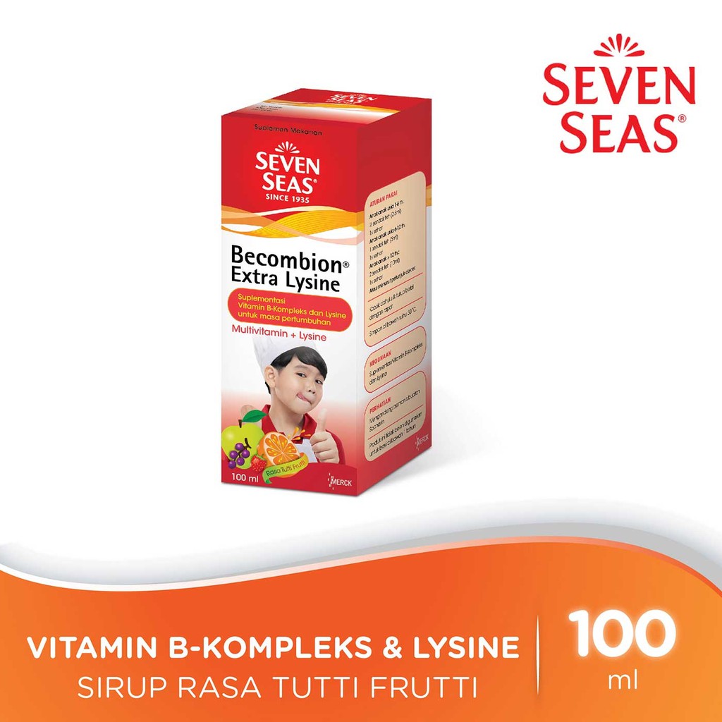 BECOMBION SEVEN SEAS EXTRA LYSINE 100ML