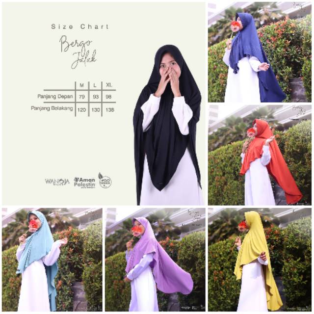 Bergo daily jalak wanoja hijab//Jilbab instan//khimar murah