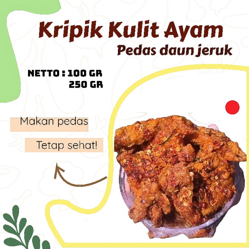 

Kripik Kulit Ayam Pedas Daun Jeruk