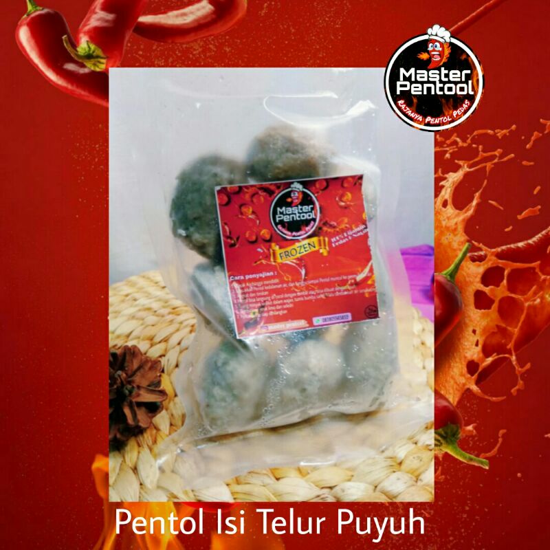

Pentol isi Telur Puyuh/Bakso/Kuah Mercon Pedas/Frozen Food/Master Pentool