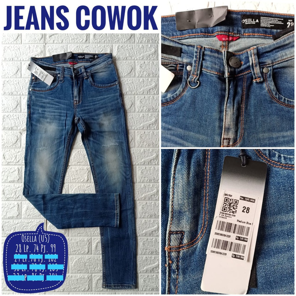 jeans slimfit osella cowok