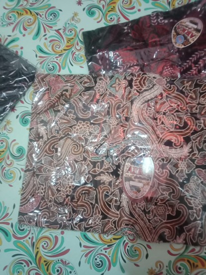 Bswart Batik Hrb026 Kenongo Hem Pendek Padi Pekalongan M L Xl Batik Pria Murah Modern Grosir Eceran