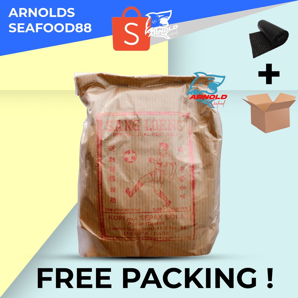 

Kopi MEDAN Sang Loeng 250gr Cap Sepak Bola / Robusta Coffee Biji Bubuk