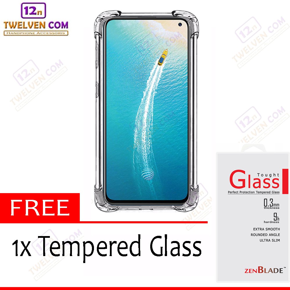 Case Anti Shock Anti Crack Softcase Vivo V19 / Vivo V17 - Free Tempered Glass