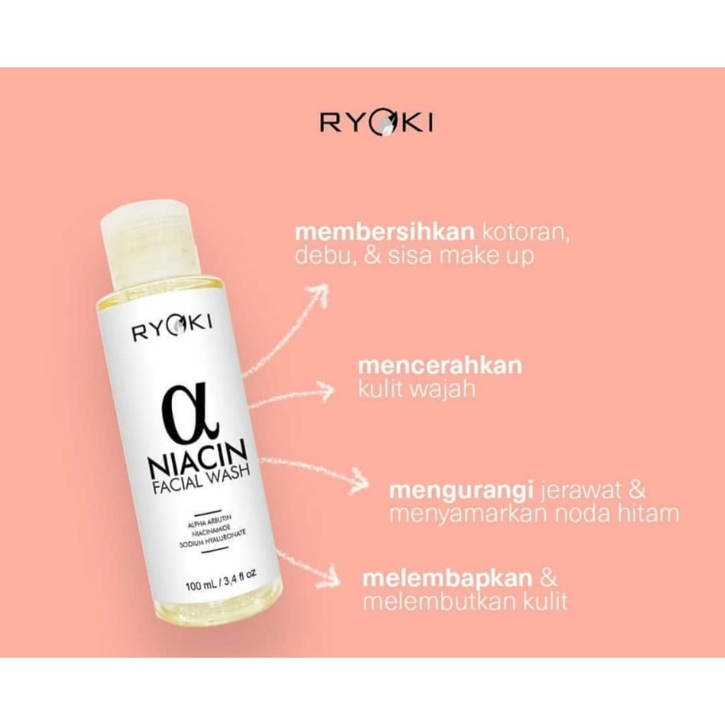 Ryoki Niacin Facial Wash Original BPOM