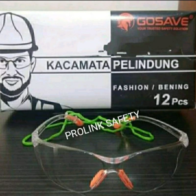 KACAMATA CLEAR MERK GOSAVE ORIGINAL